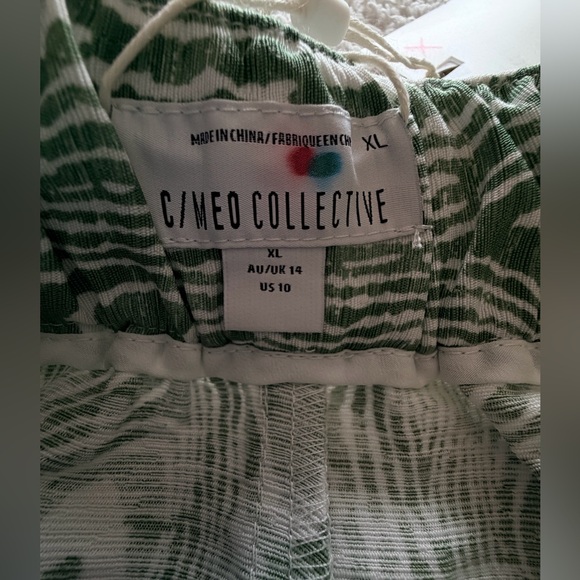 C/MEO COLLECTIVE Energised Wide-leg Pants In Ivy Woodgrain - Picture 12 of 16